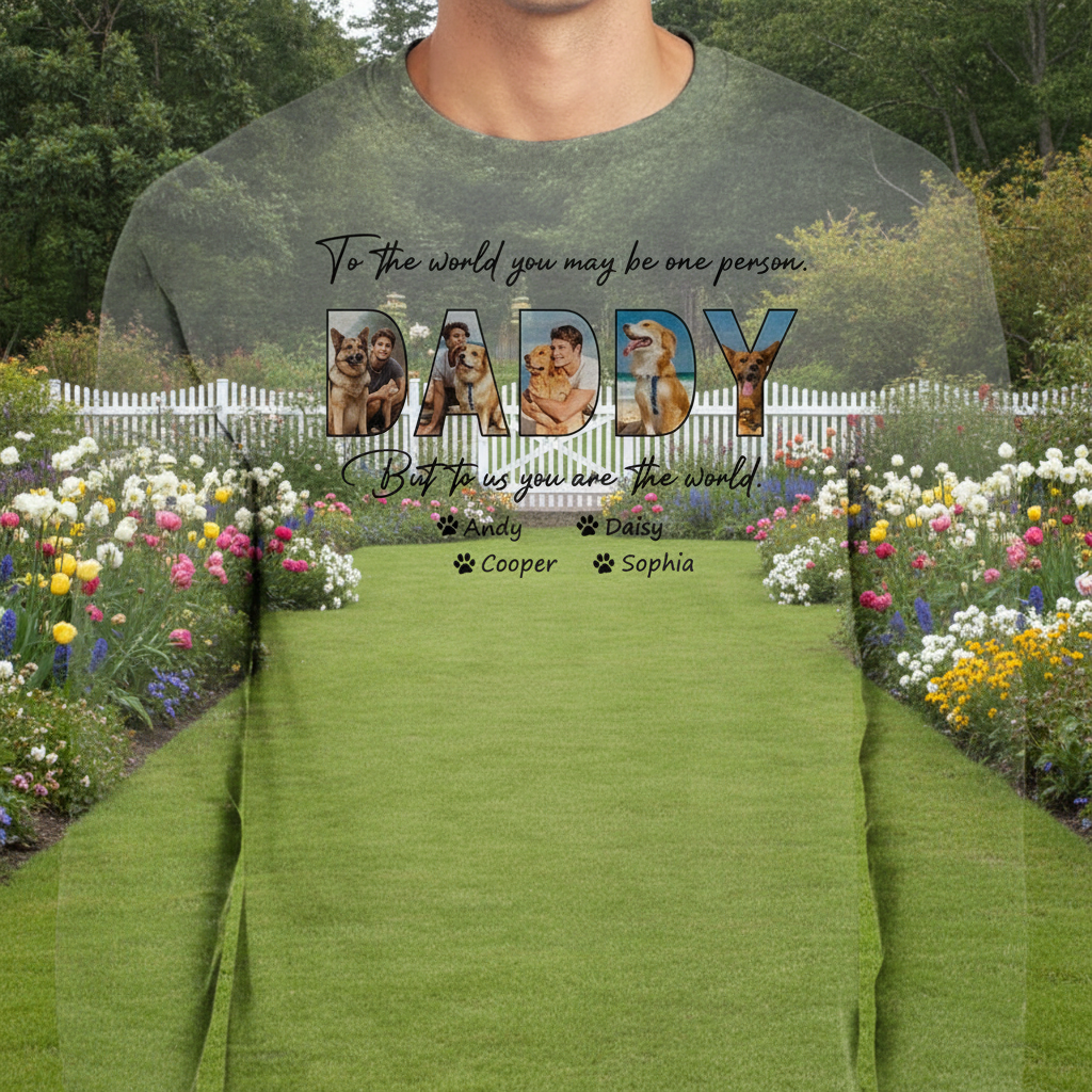 Custom Happy Fathers Day My T-Shirt — Gift for Dad KPWKV
