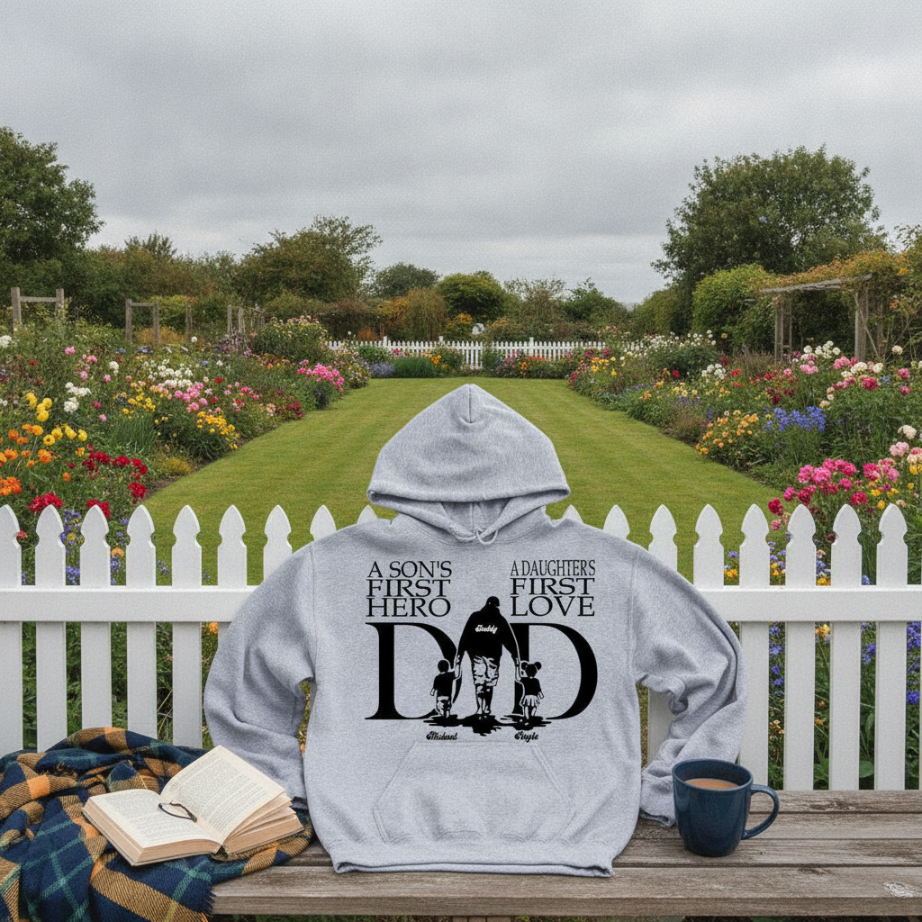 Custom Sons First Hero Daughters T-Shirt — Gift for Dad NWNTM