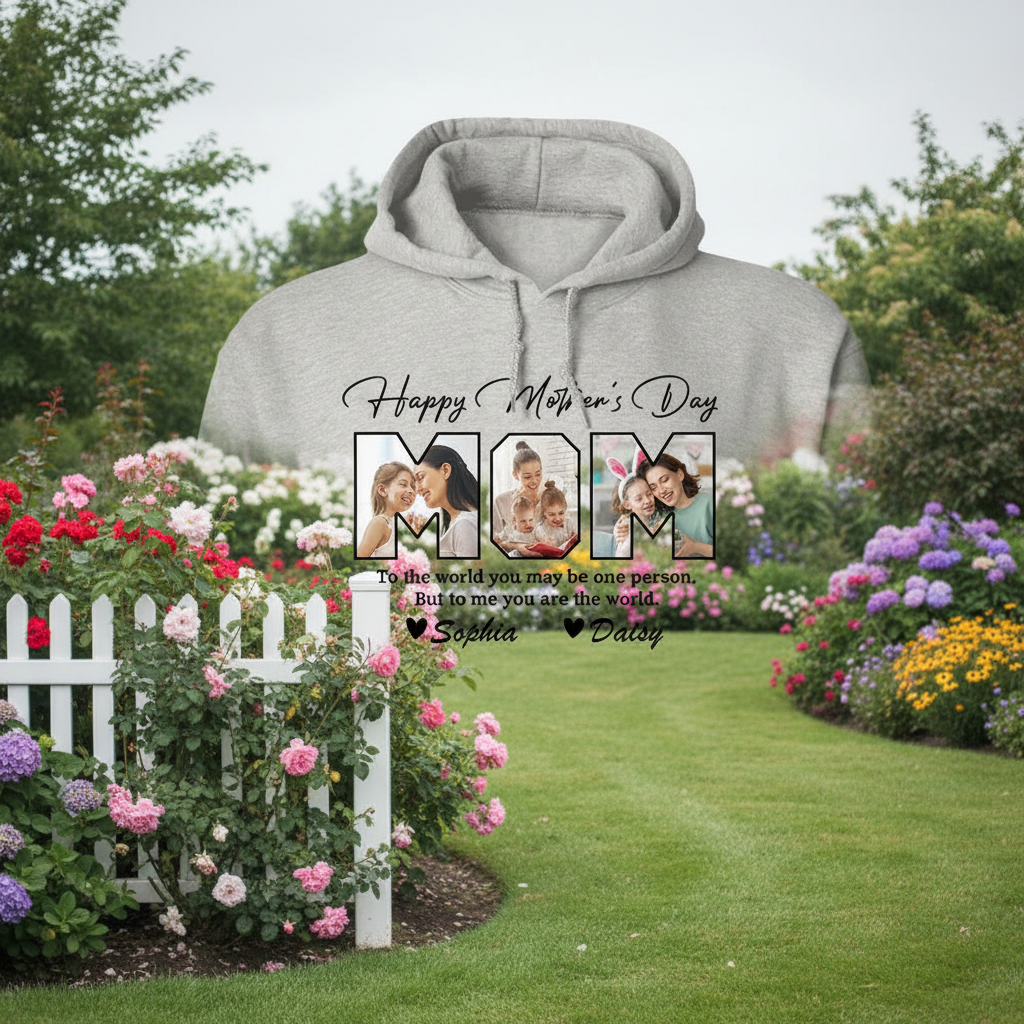 Custom My World Happy Mothers T-Shirt — Gift for Mom NYCDJ