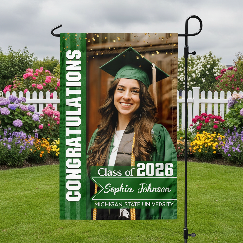 Custom Vth Congratulations Class Graduation Garden Flag — Custom Gift GT6H6