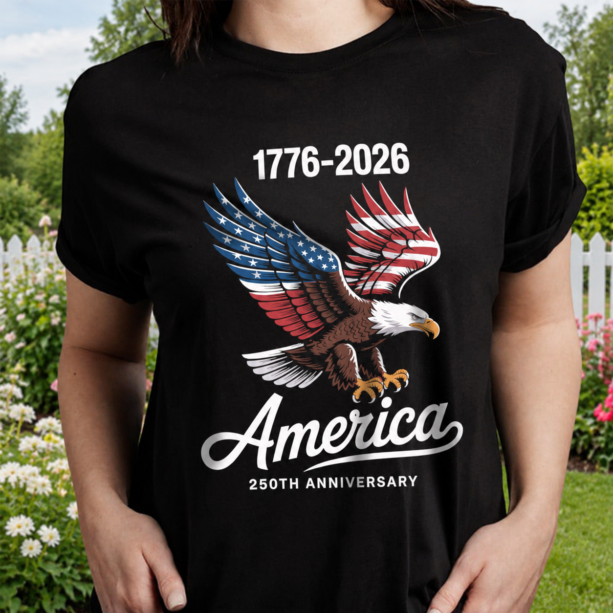 Custom Celebrate Years America Usa T-Shirt — Patriotic Gift K4Q87