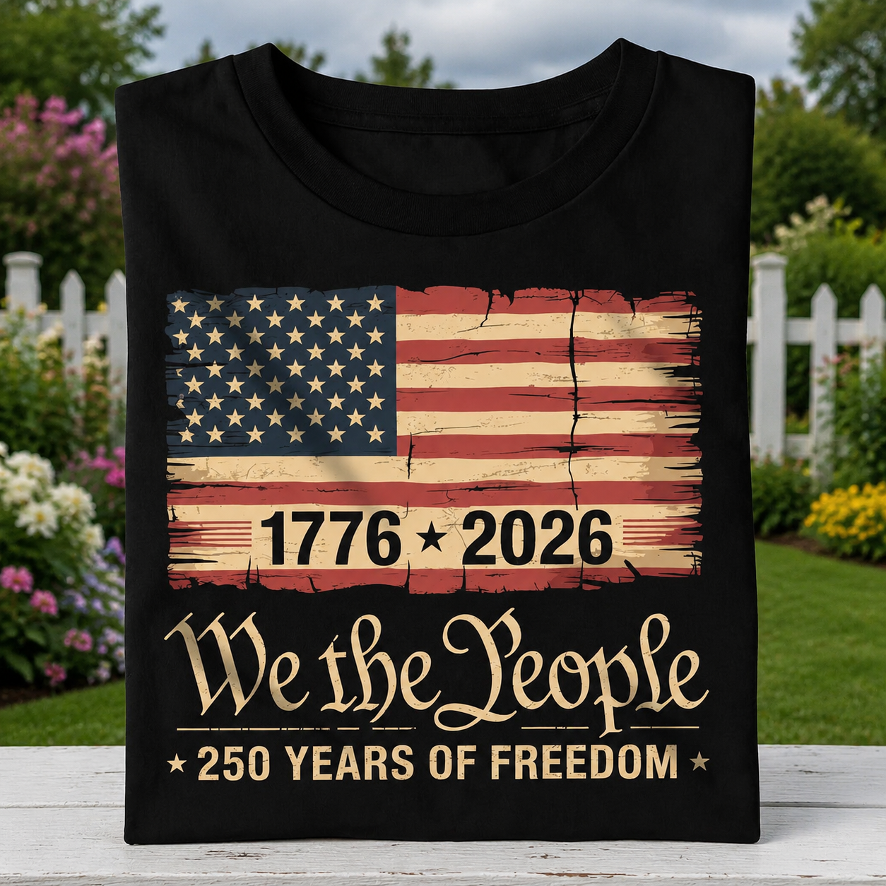 Custom America 250th Birthday Us Garden Flag — Patriotic Gift NPZB8