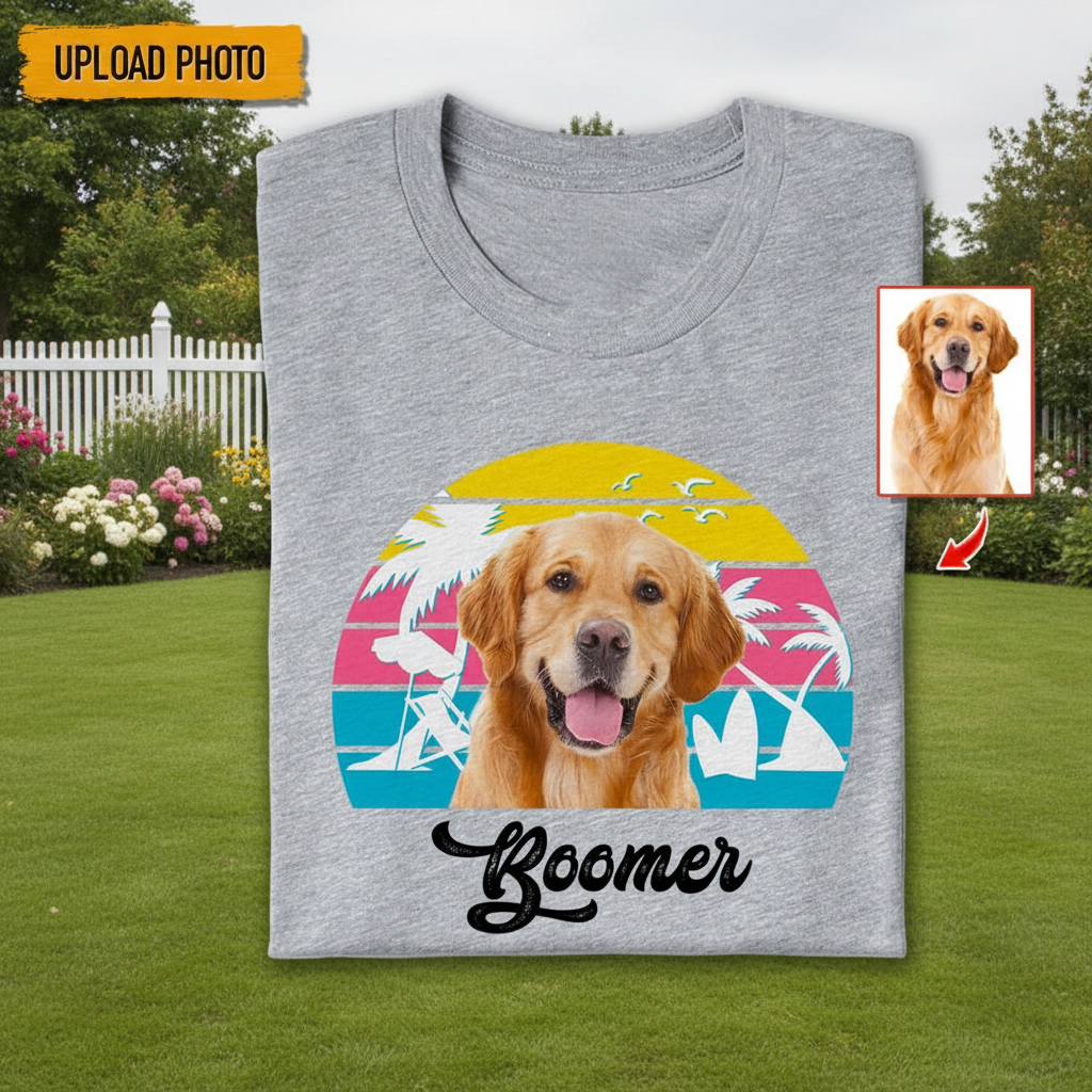 Custom Dog Rainbow T-Shirt — Gift for Dog Lovers QN2T4