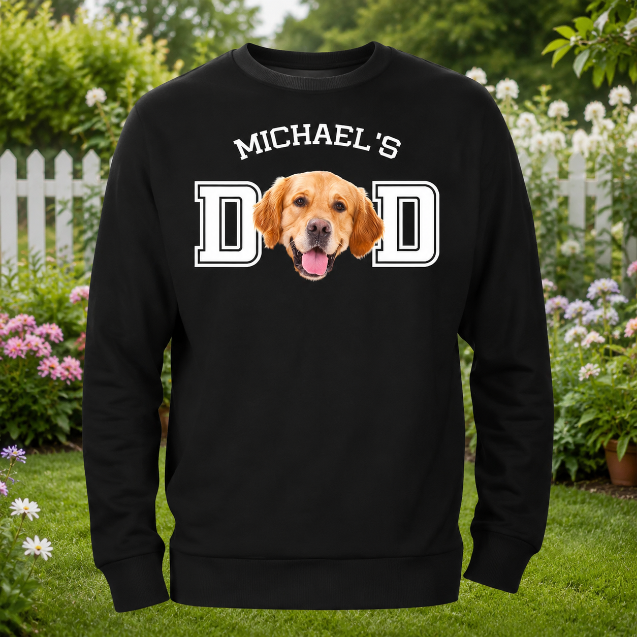 Custom Dog Cat Dad Mom T-Shirt — Gift for Dad DQECZ