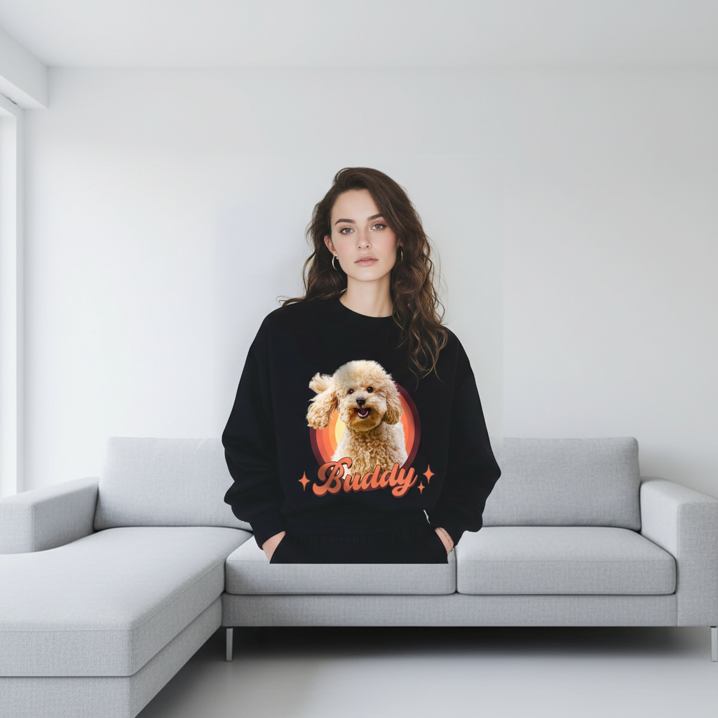 Custom Cute Dog Retro Dark T-Shirt — Gift for Dog Lovers SZKF7