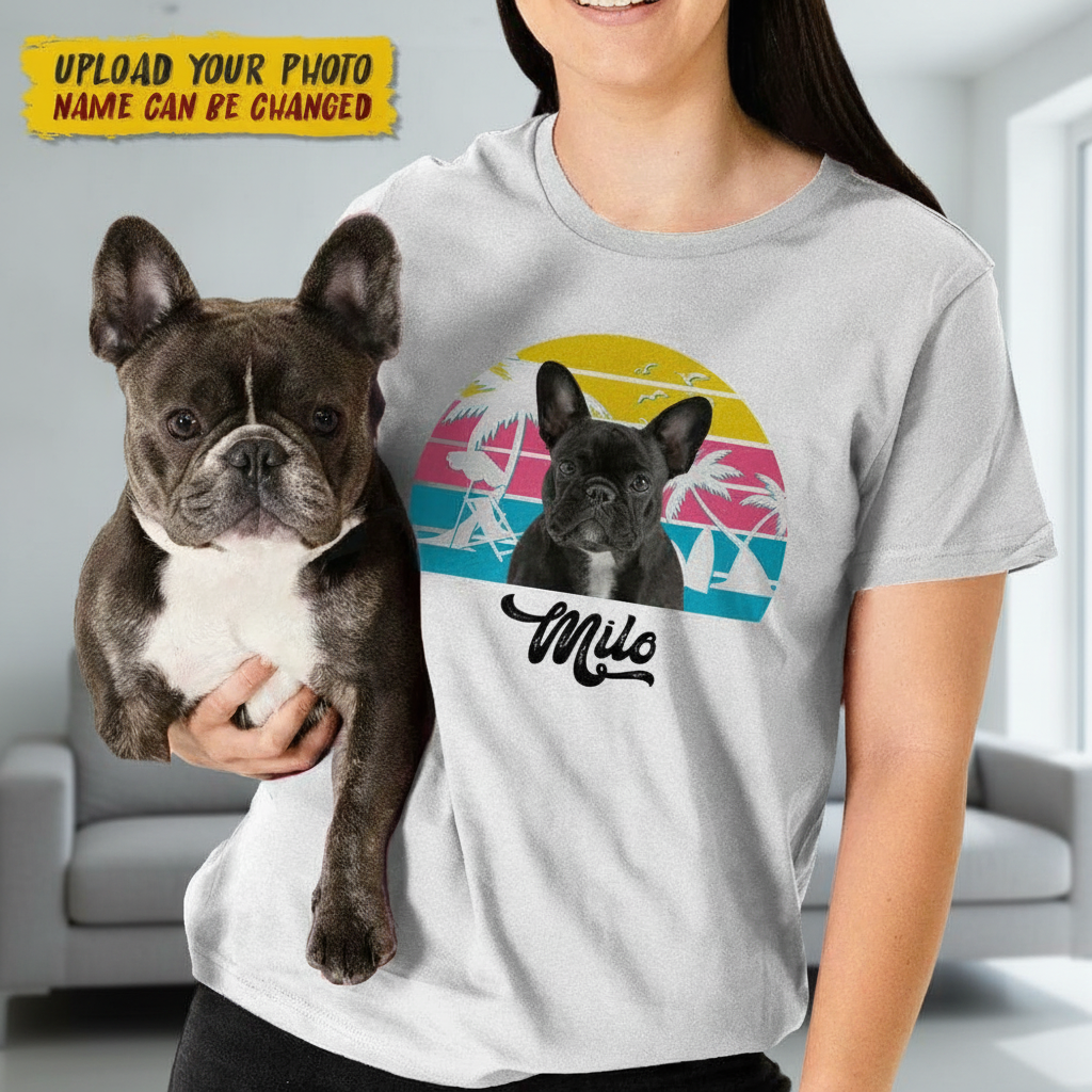Custom Dog Rainbow T-Shirt — Gift for Dog Lovers QN2T4
