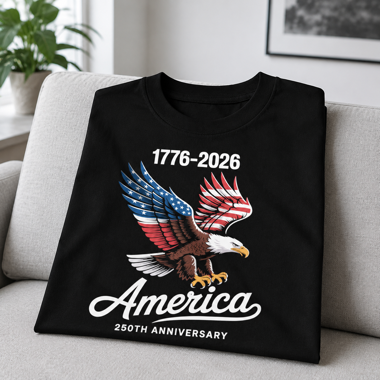 Custom Celebrate Years America Usa T-Shirt — Patriotic Gift K4Q87