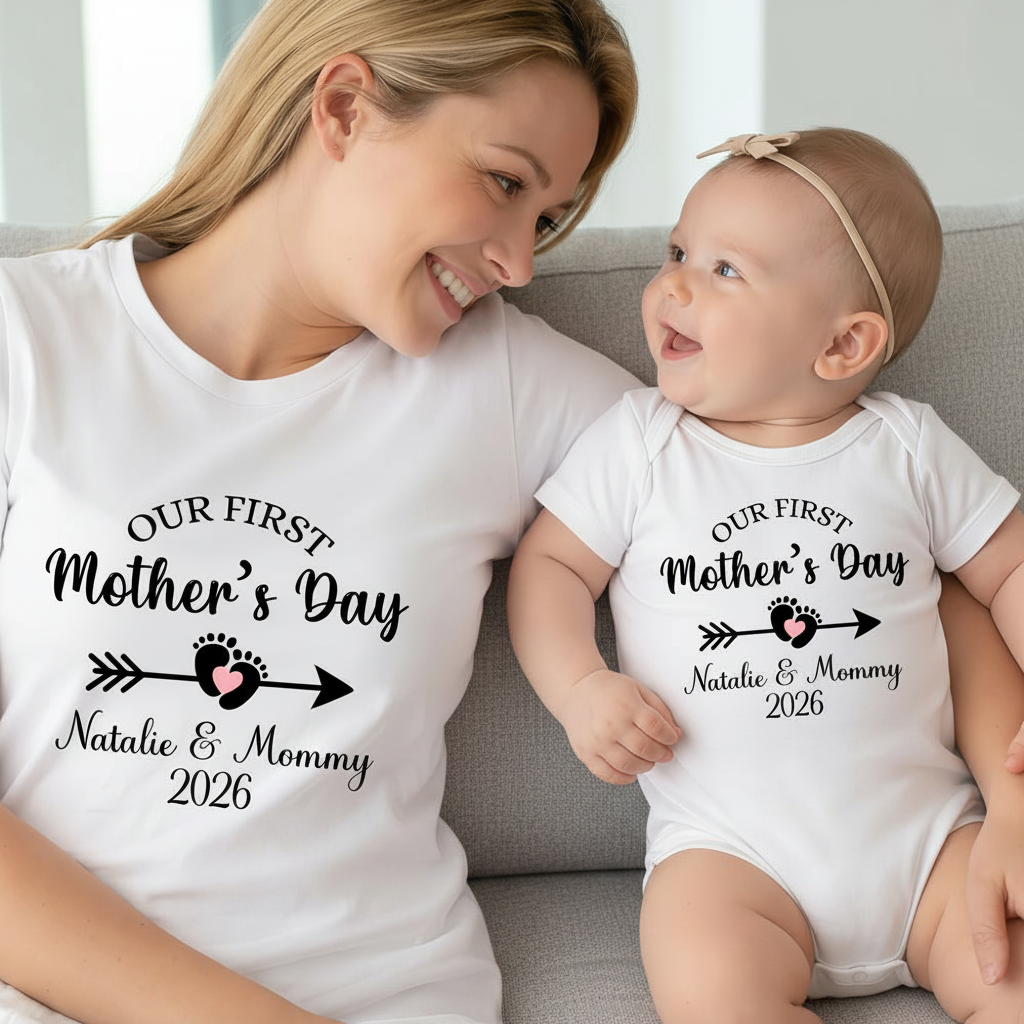 Custom Vth Personalised Our First T-Shirt — Gift for Mom 62TRB