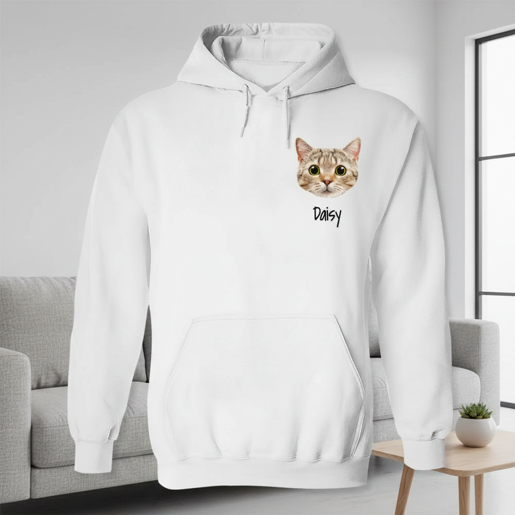 Custom Portrait Cat T-Shirt — Gift for Cat Lovers C79AJ