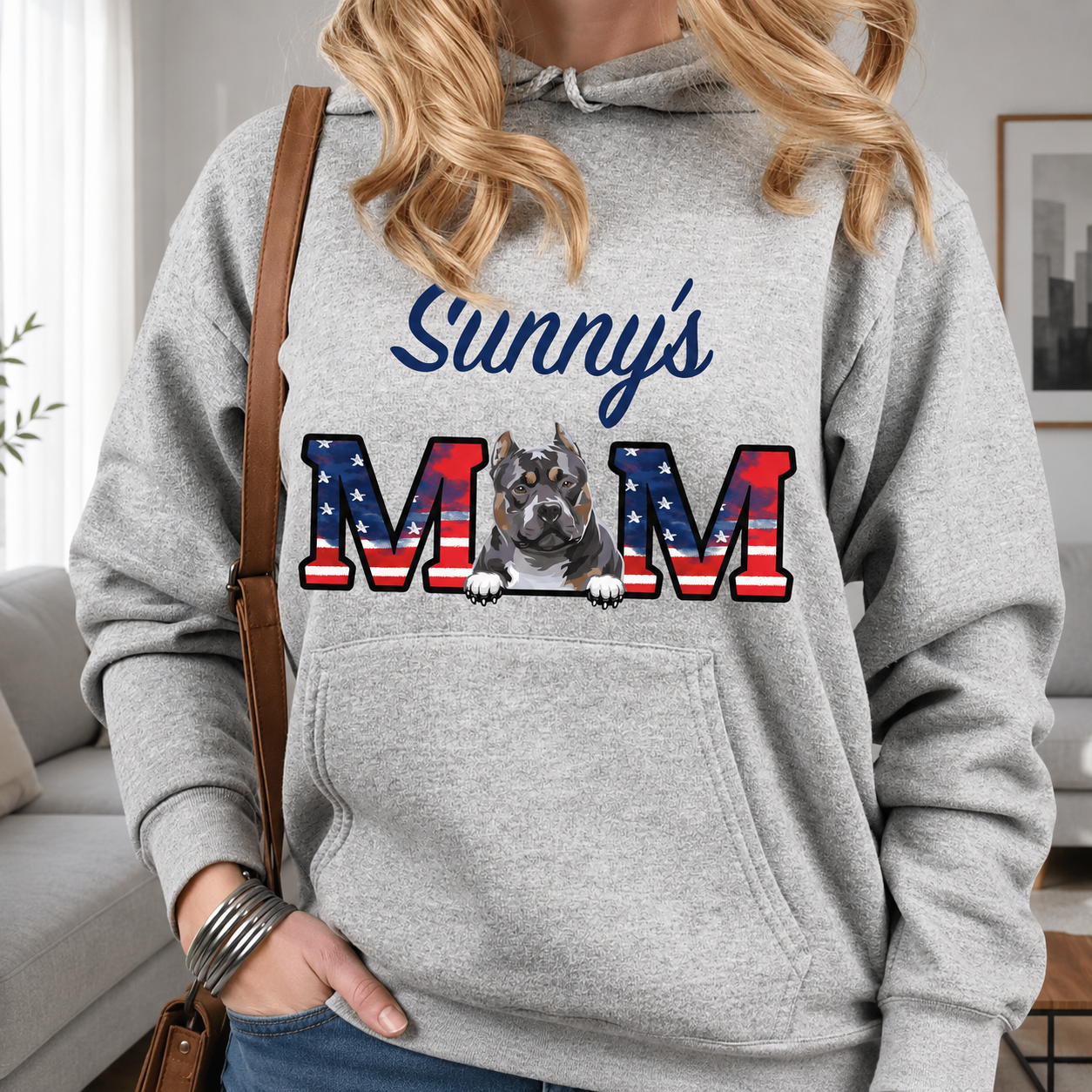 Custom American Dog Mom Dad T-Shirt — Gift for Dad JFB2N