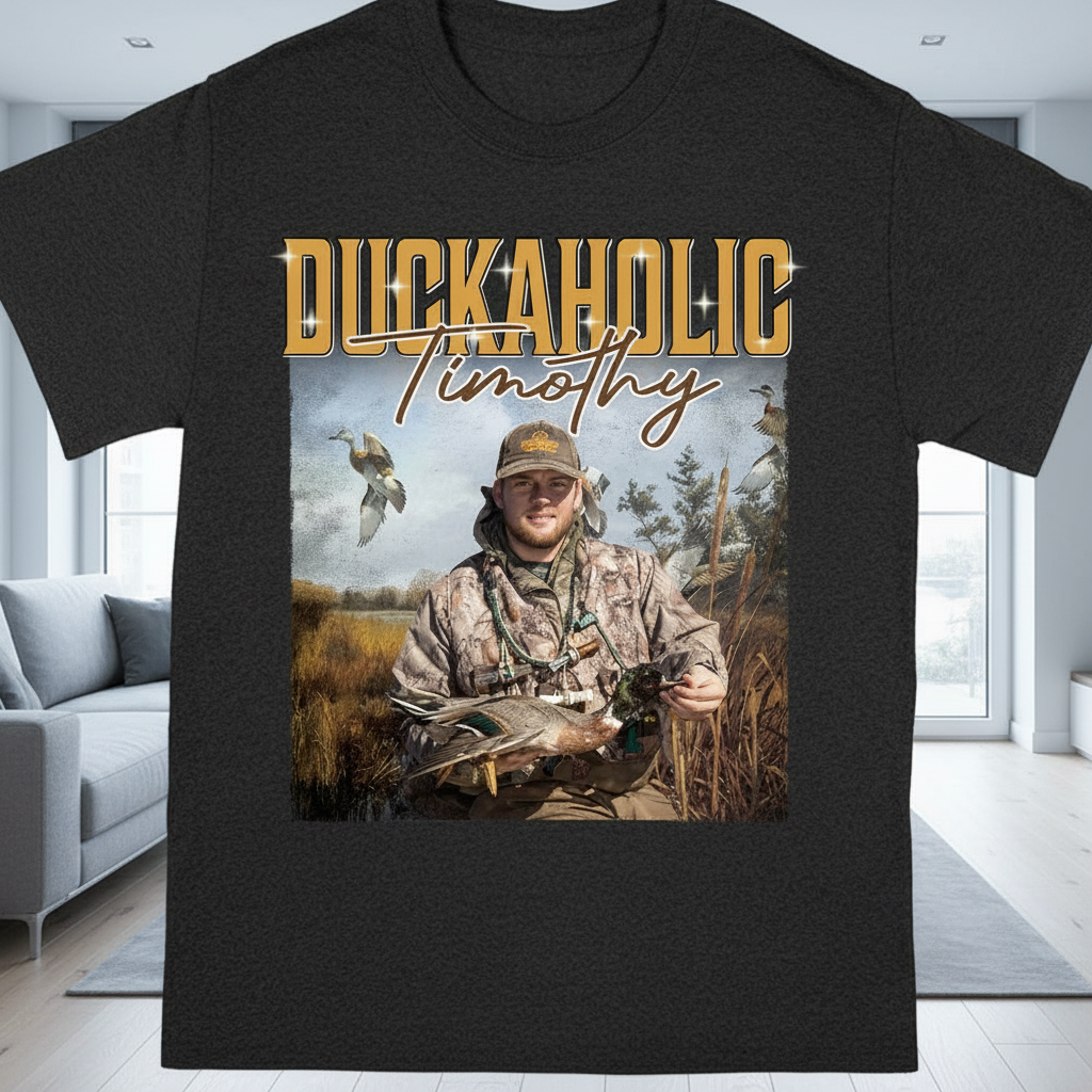 Custom Hunting Portrait Retro T-Shirt — Custom Gift Z3HMF
