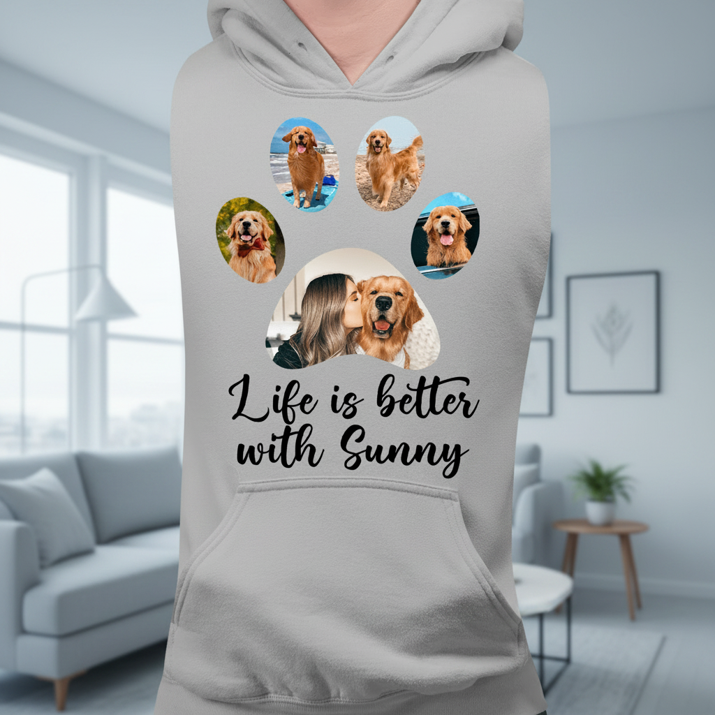 Custom Na96 Dog Photocustompaw T-Shirt — Gift for Dog Lovers 7WUCK