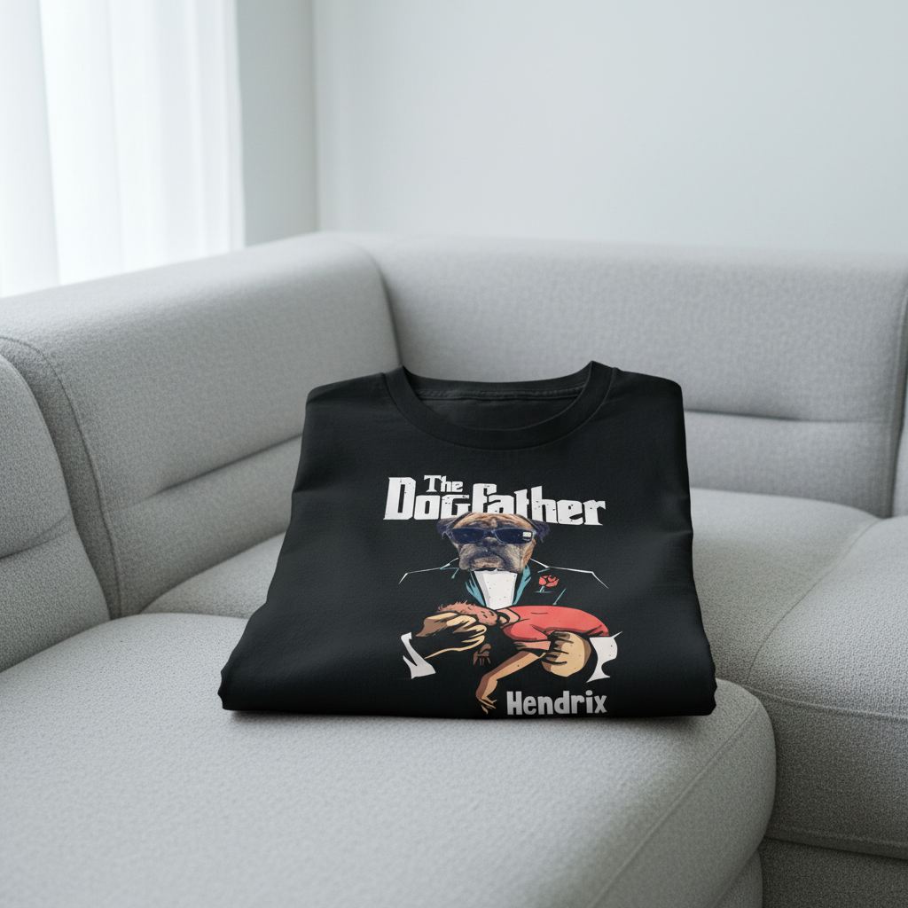 Custom Dog Dogfather Dad T-Shirt — Gift for Dad DB776