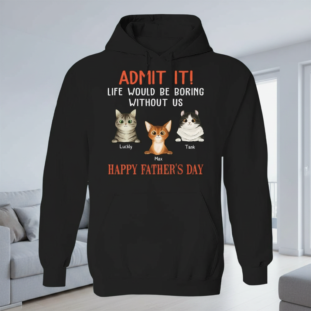 Custom Happy Fathers Day Admit T-Shirt — Gift for Dad 42SNP