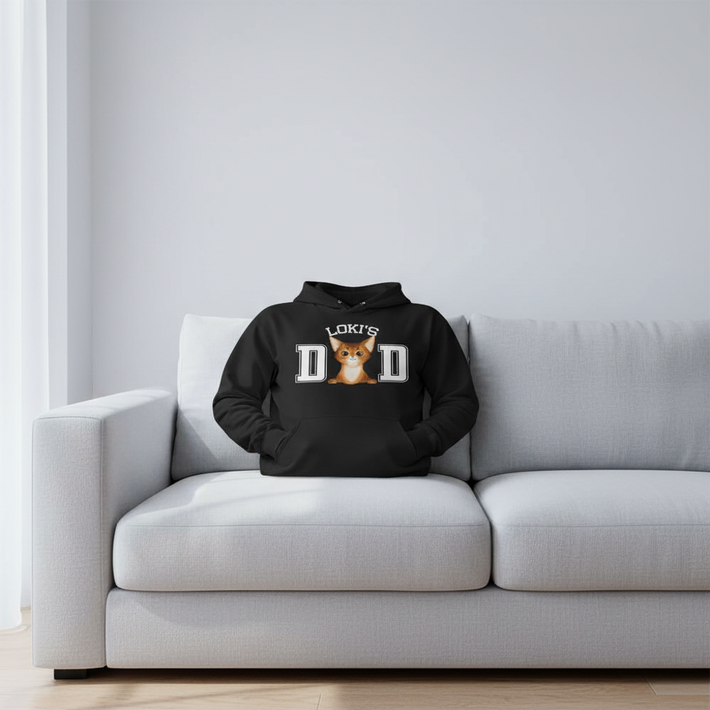 Custom Cat Dad Mom Back T-Shirt — Gift for Dad 9HB65