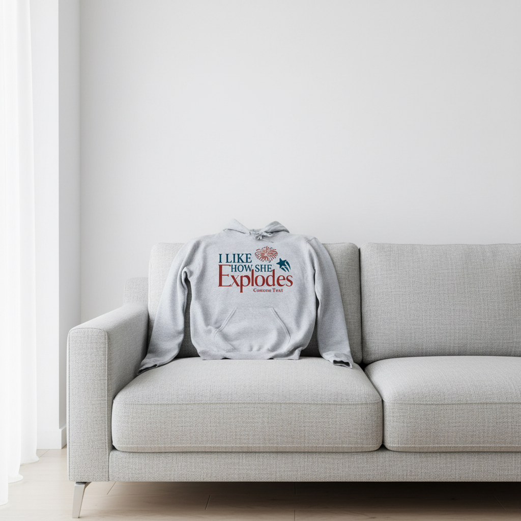 Custom Like How She Explodes Garden Flag — Couple Gift VXDNV