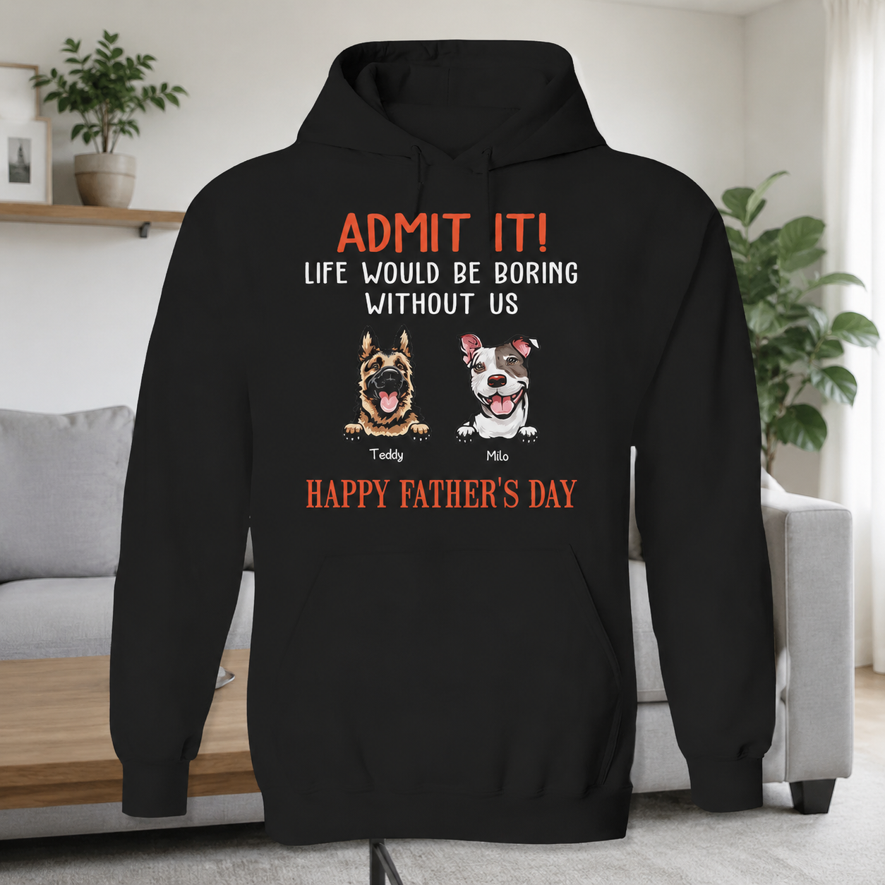 Custom Happy Fathers Day Admit T-Shirt — Gift for Dad NATYM