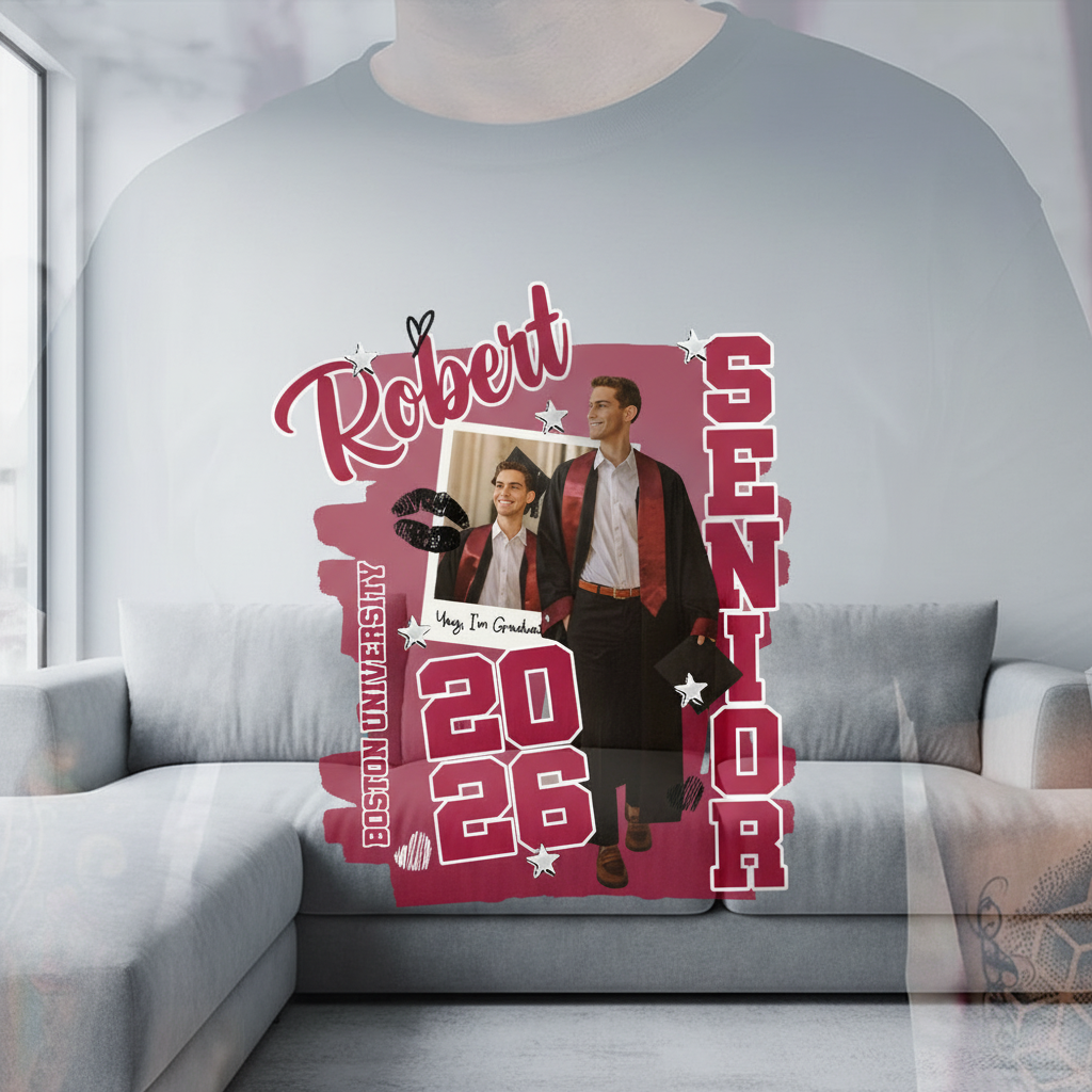 Custom Vth Senior Graduation Class T-Shirt — Custom Gift 8YD7B