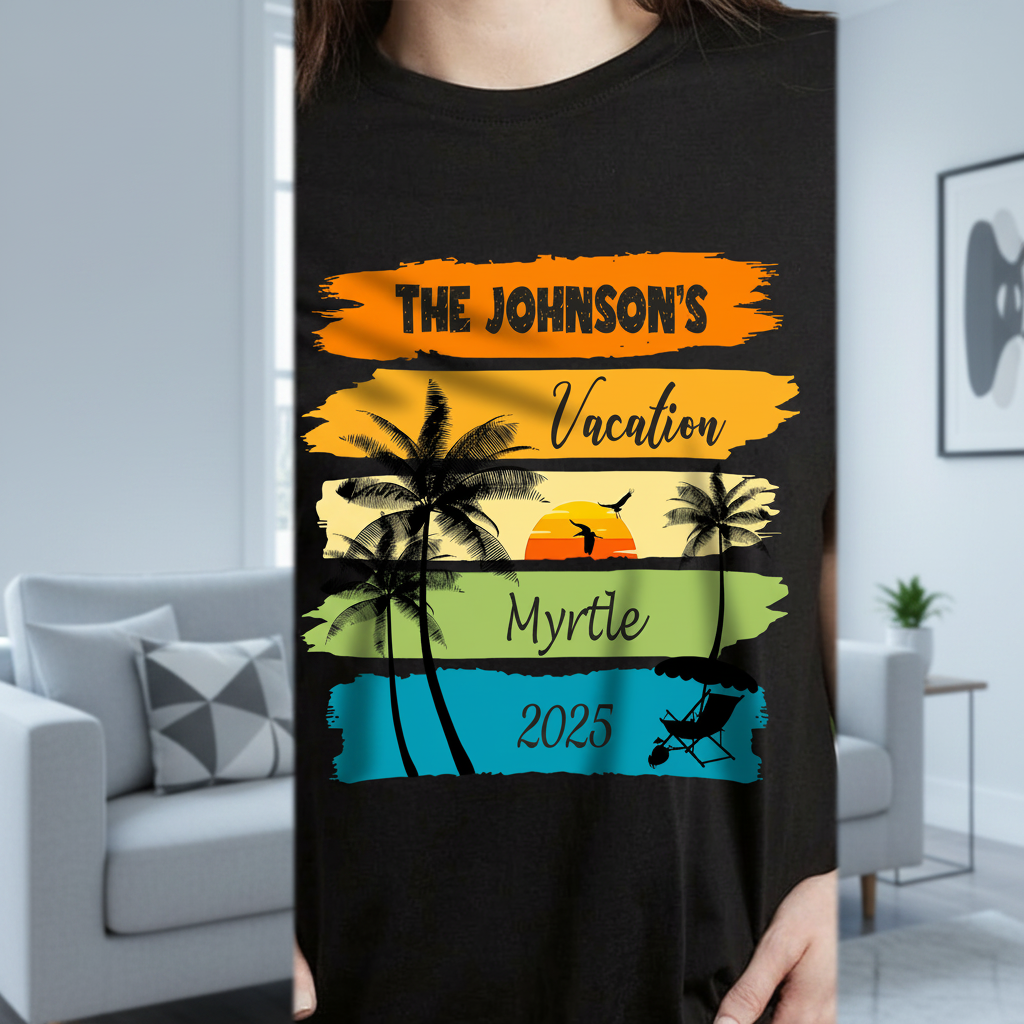 Custom Vth Family Vacation Shirts T-Shirt — Family Gift UHCU8