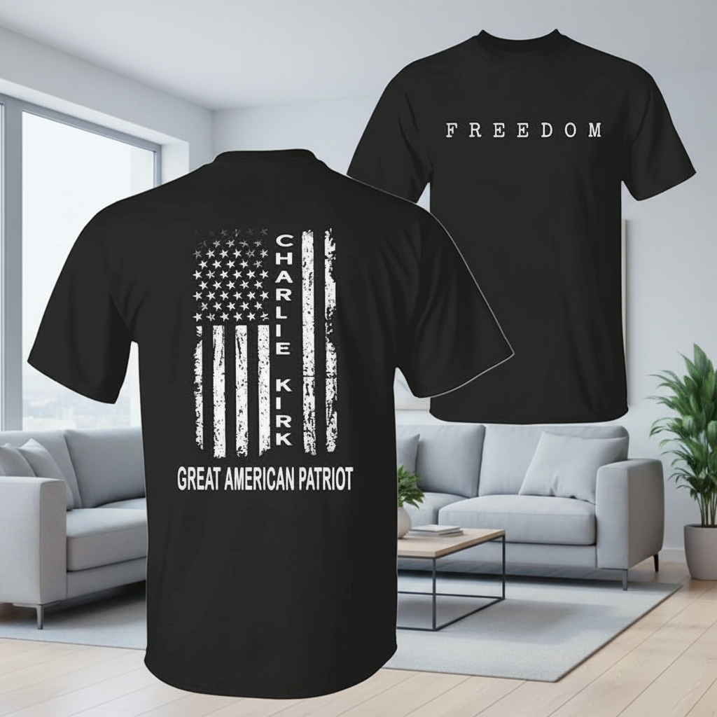 Custom Charlie Kirk Freedom Graphic Garden Flag — Patriotic Gift BN3JG