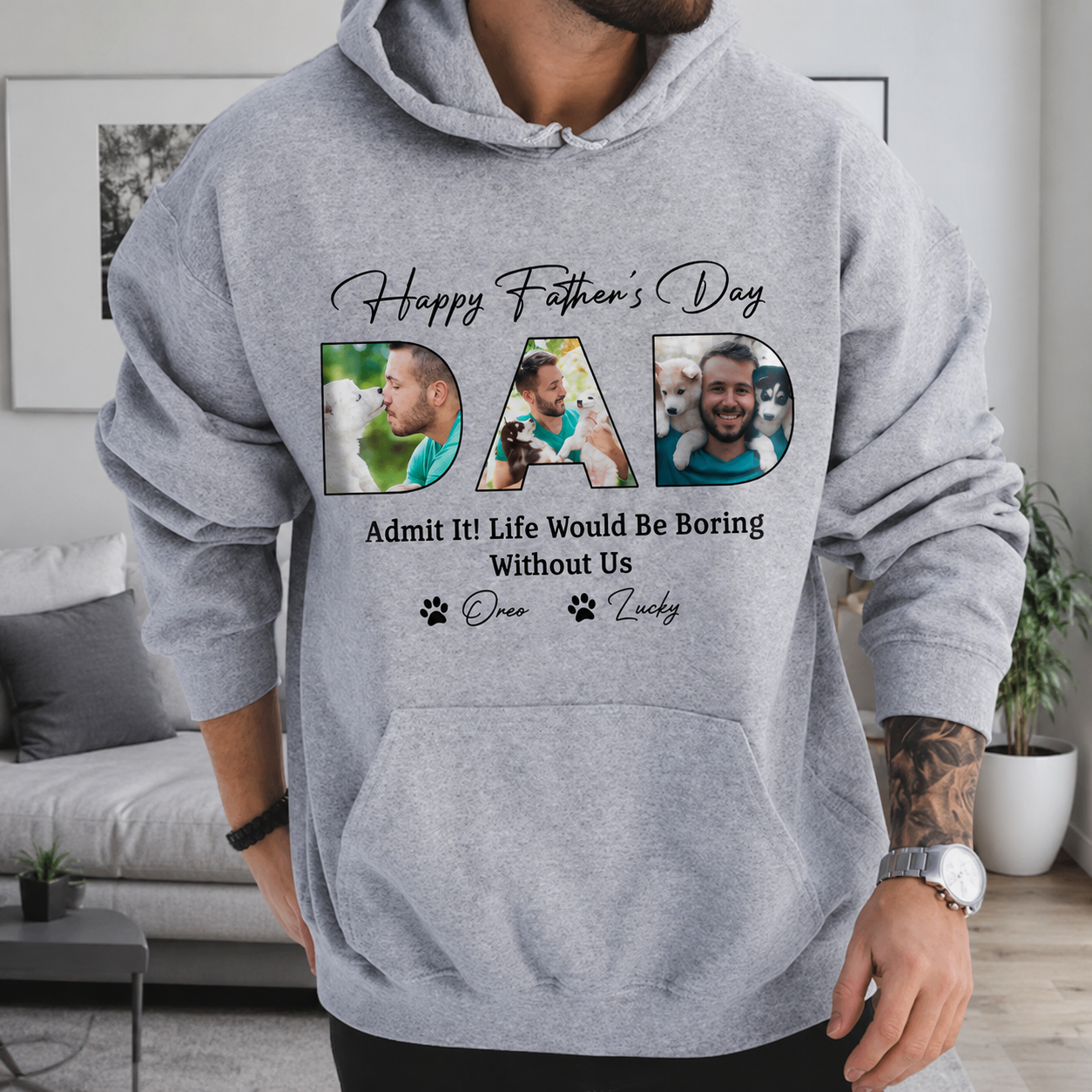 Custom Happy Fathers Day Life T-Shirt — Gift for Dad PB8XA