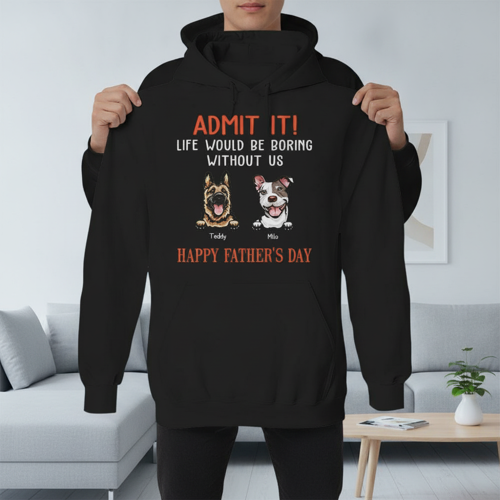 Custom Happy Fathers Day Admit T-Shirt — Gift for Dad FJ5BJ