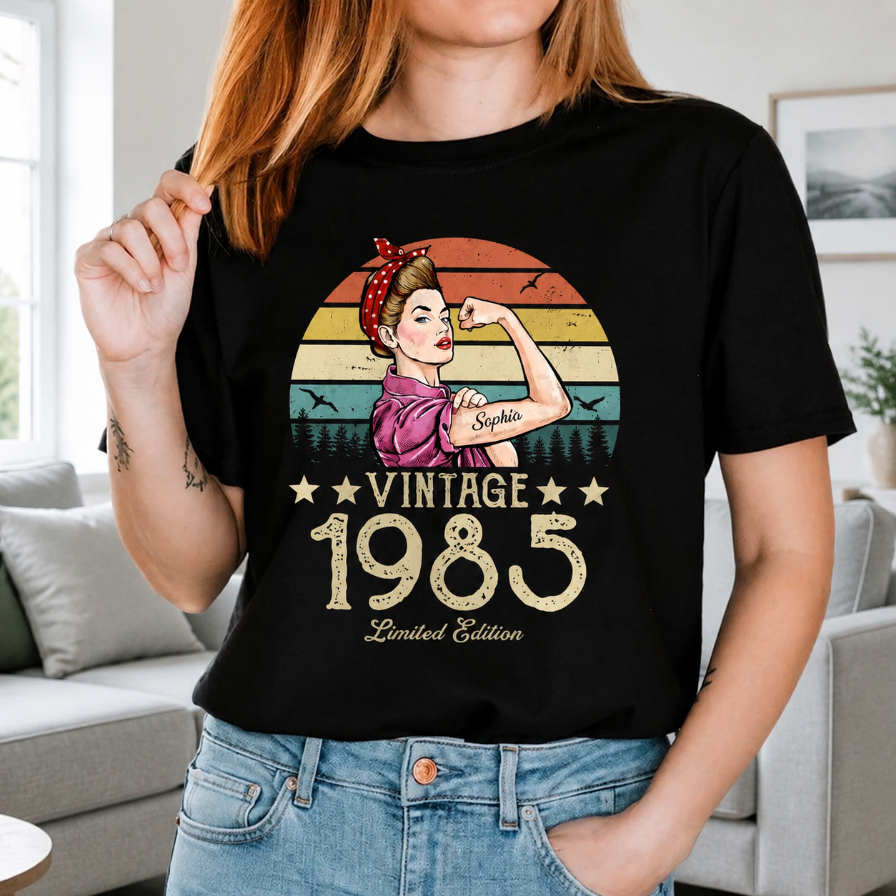 Custom Vintage Limited Edition Mothers T-Shirt — Gift for Mom 39E2A