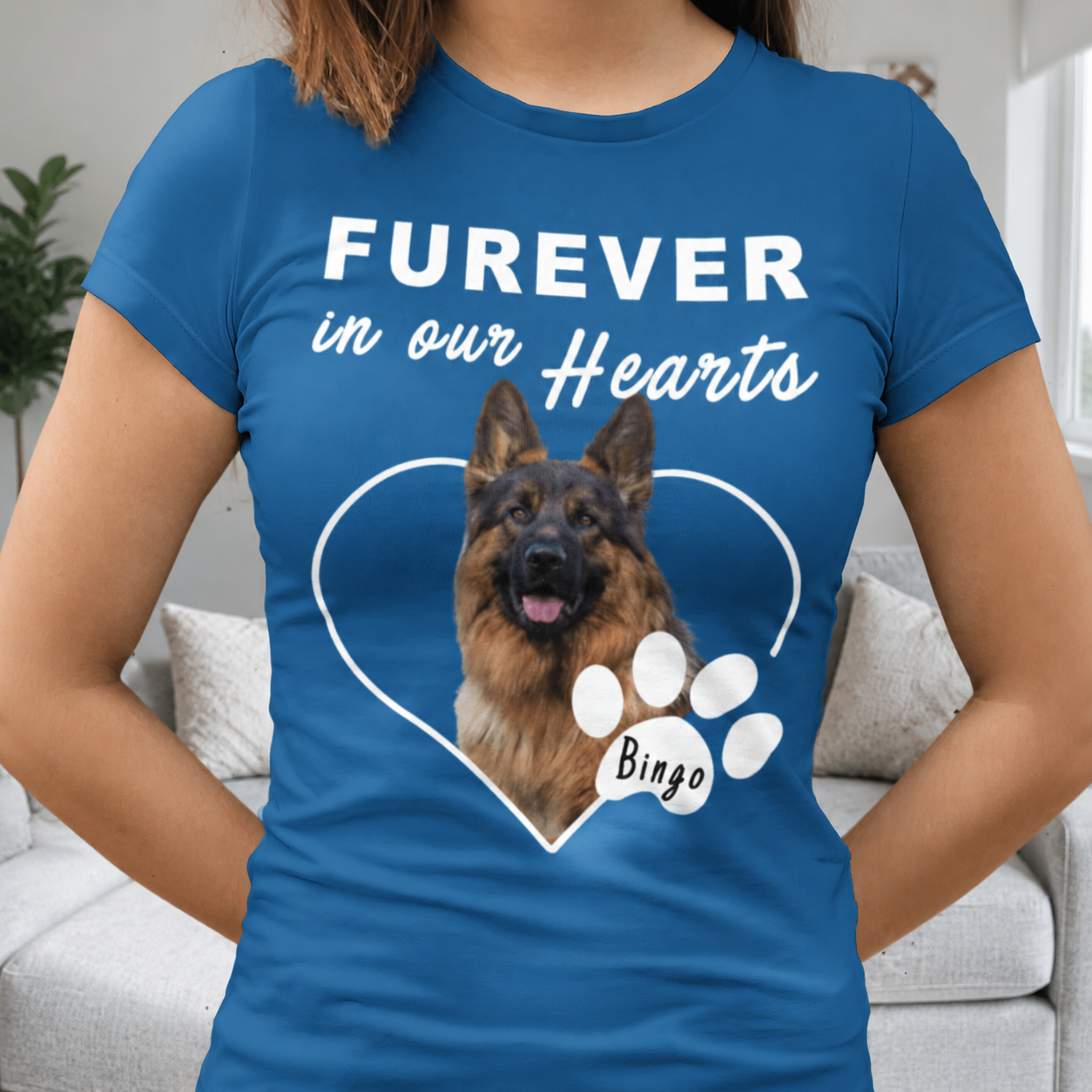 Custom Na96 Dogshirt Fureverinourhearts T-Shirt — Gift for Dog Lovers AZTP5