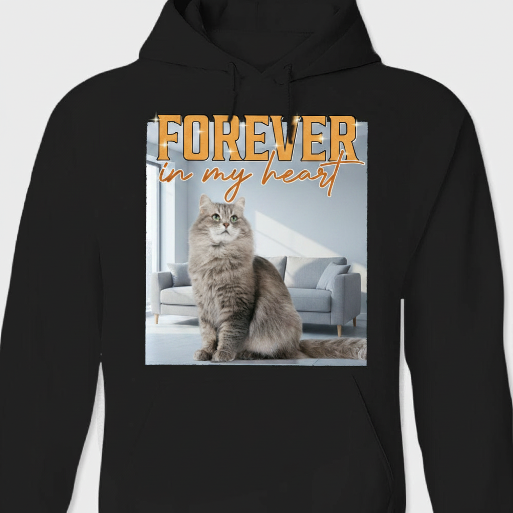 Custom Retro Vintage Cat Portrait T-Shirt — Gift for Cat Lovers BHW23