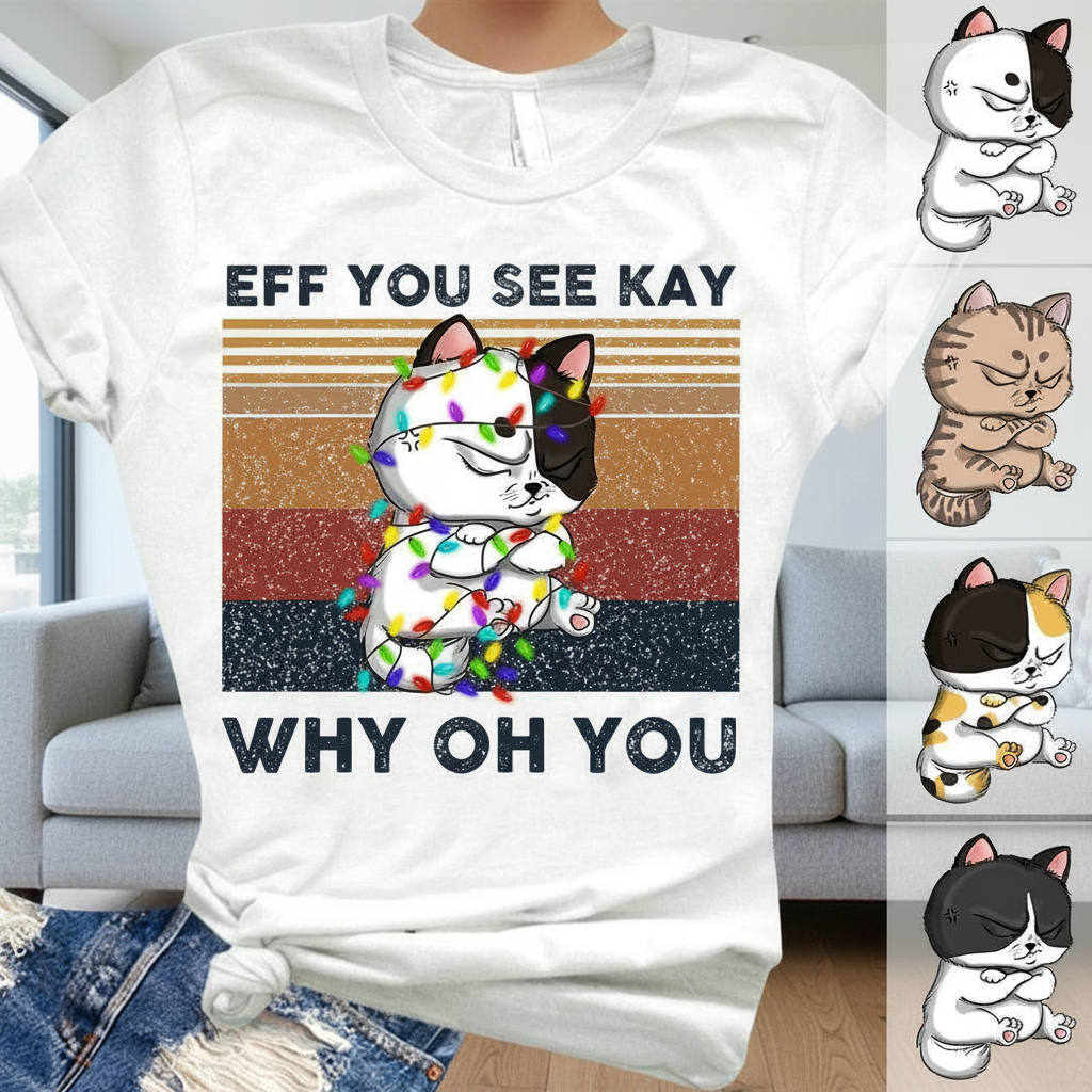 Custom Cat Eff You See T-Shirt — Gift for Cat Lovers EDVKM