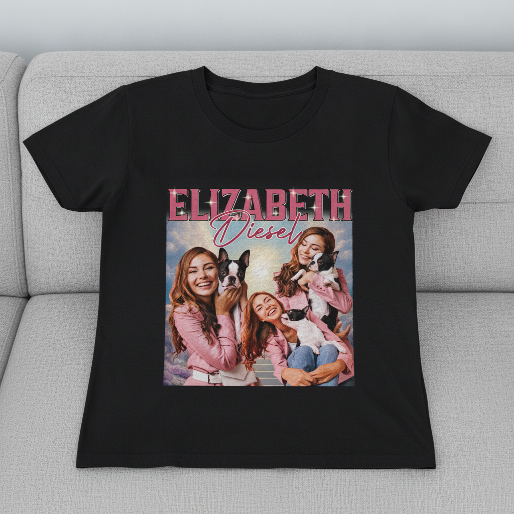 Custom Face Portrait Vintage T-Shirt — Custom Gift 2KUZZ