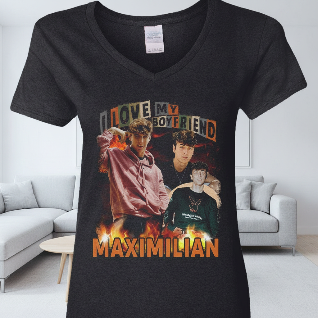 Custom Love My Girlfriend Boyfriend T-Shirt — Gift for Him CCB4Y