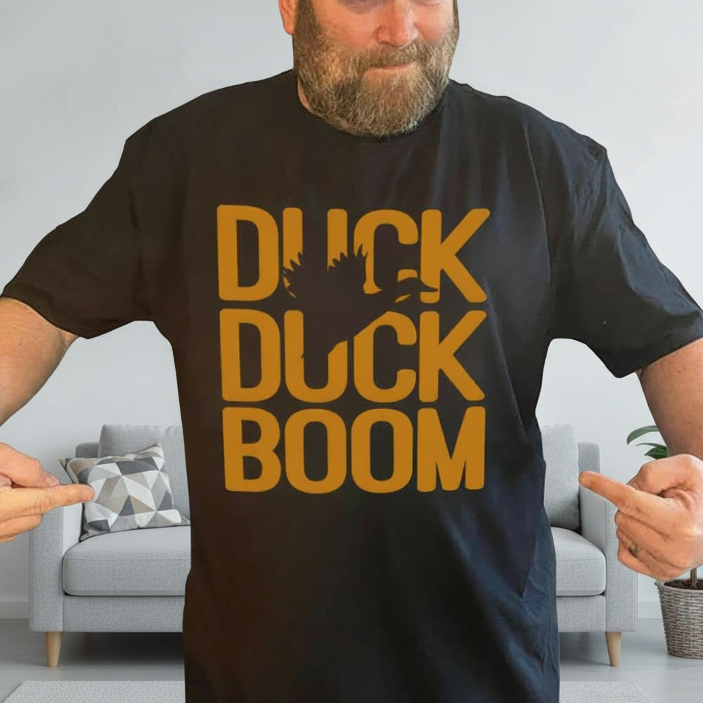 Custom Duck Boom Hunting Hunter T-Shirt — Custom Gift AURST