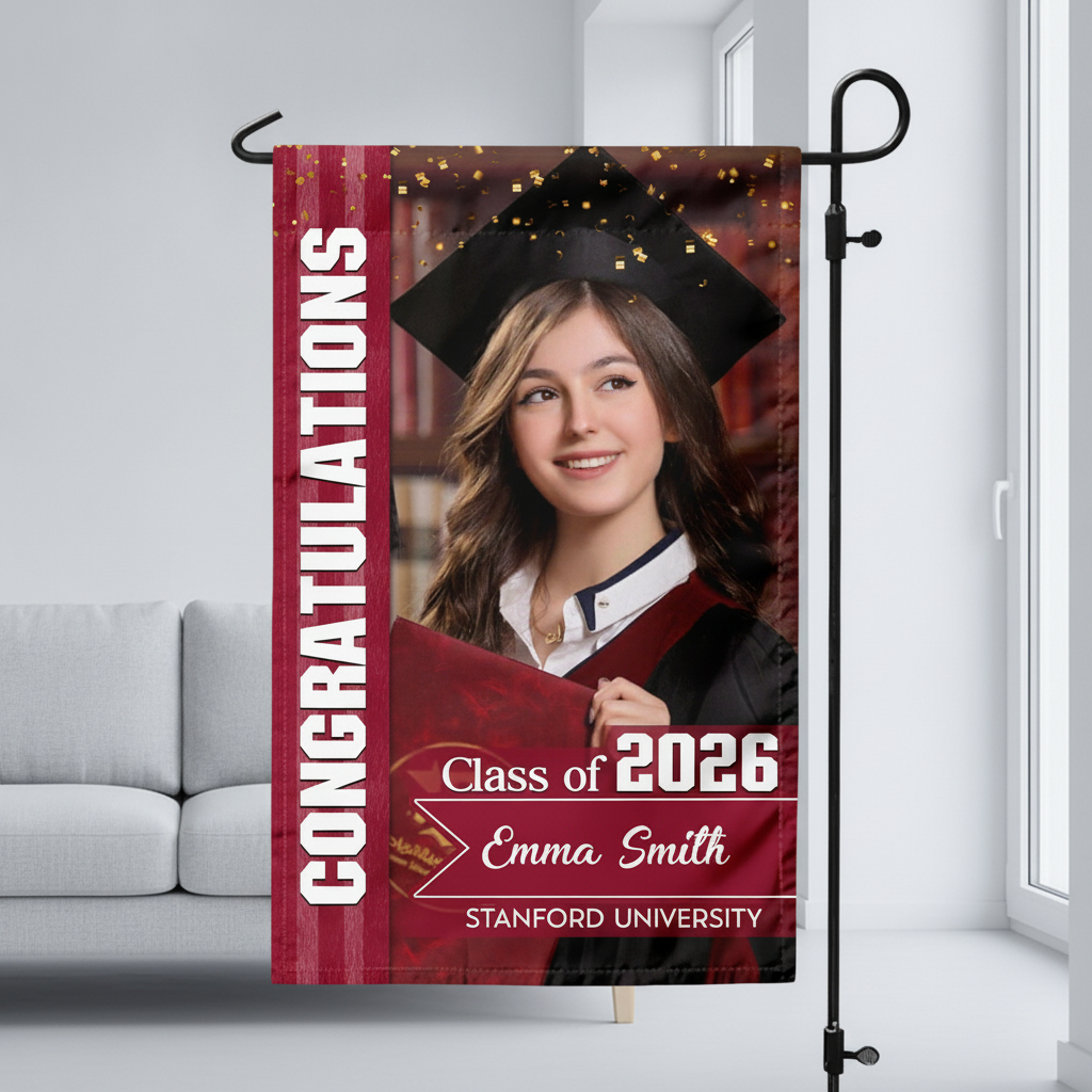 Custom Vth Congratulations Class Graduation Garden Flag — Custom Gift GT6H6