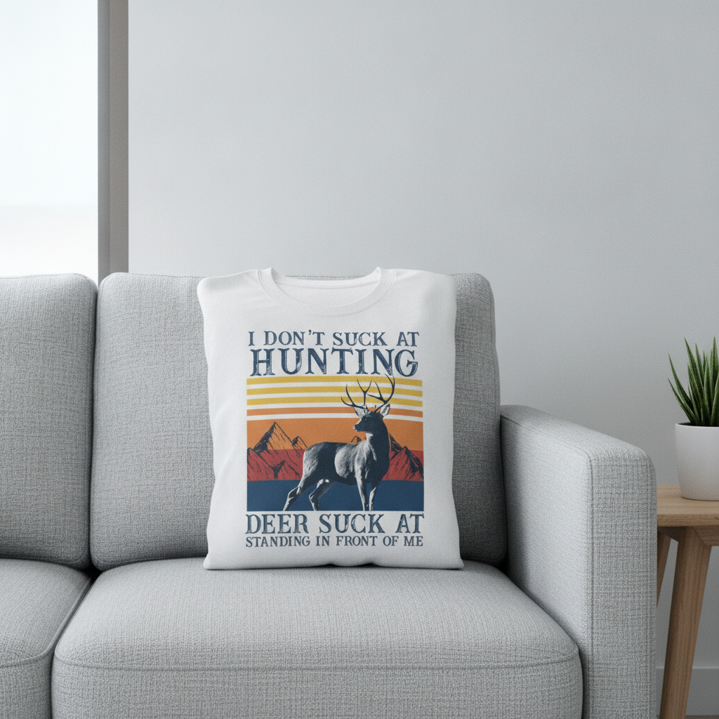 Custom Funny Hunting Deer T-Shirt — Custom Gift 3RFNJ