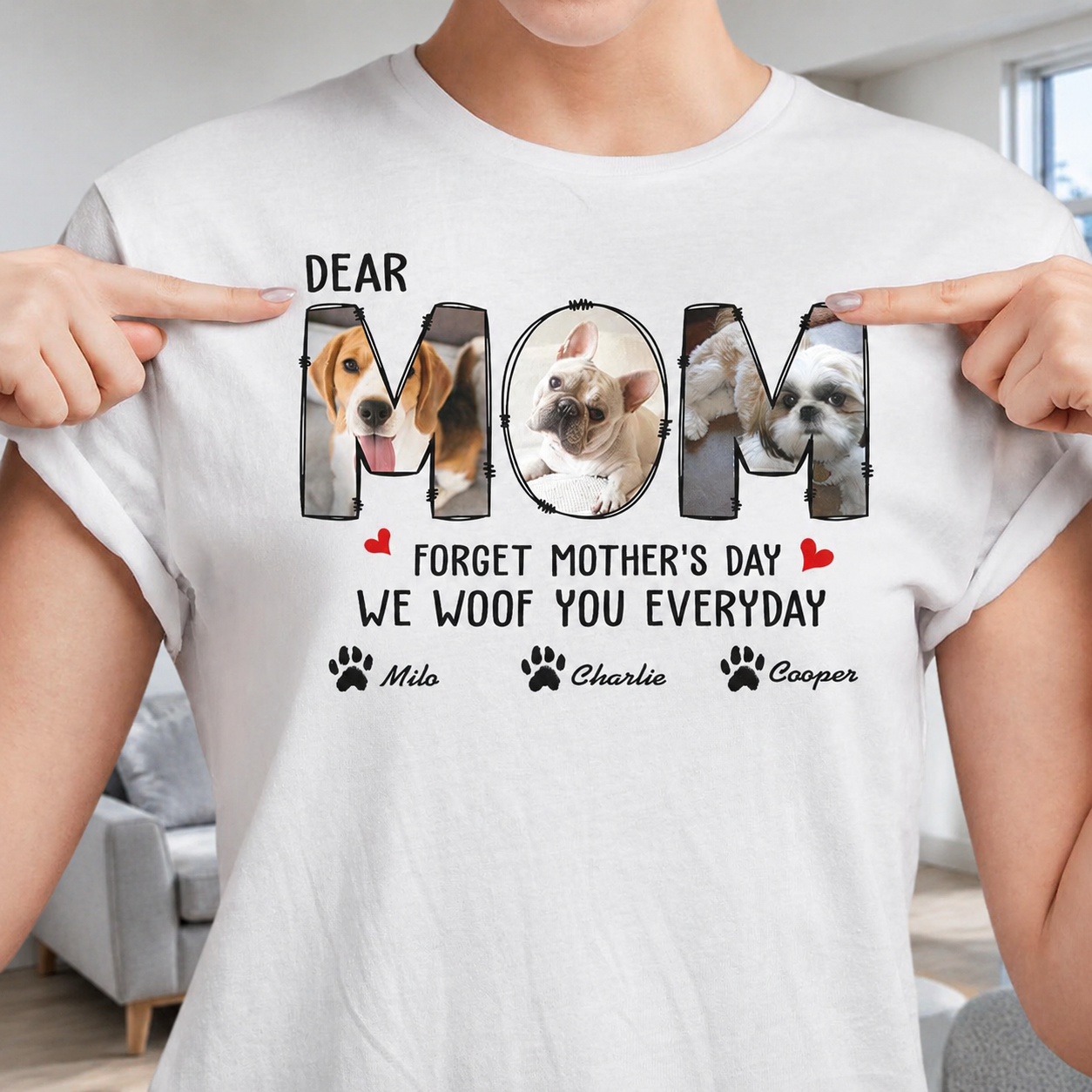 Custom Forget Happy Mothers Day T-Shirt — Gift for Mom JY4V2