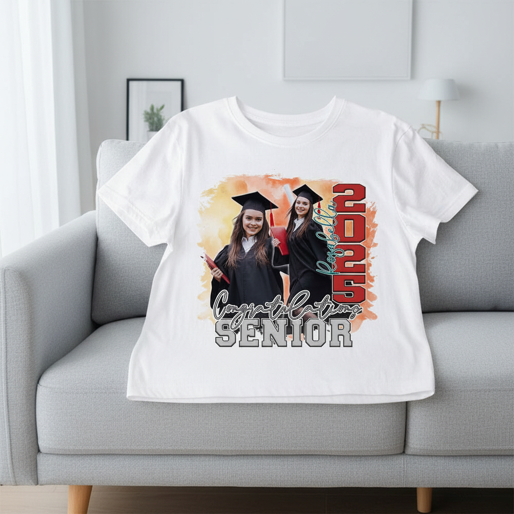Custom Congratulations Senior Graduation Bright T-Shirt — Custom Gift 9EN73