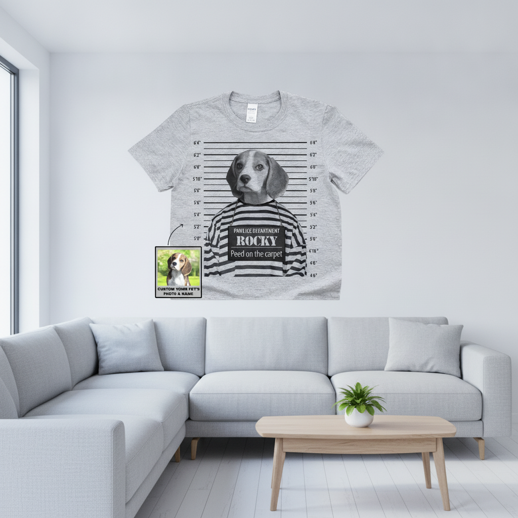 Custom Na96 Petmugshot Photoshirt Mug — Gift for Pet Lovers 5M4JR