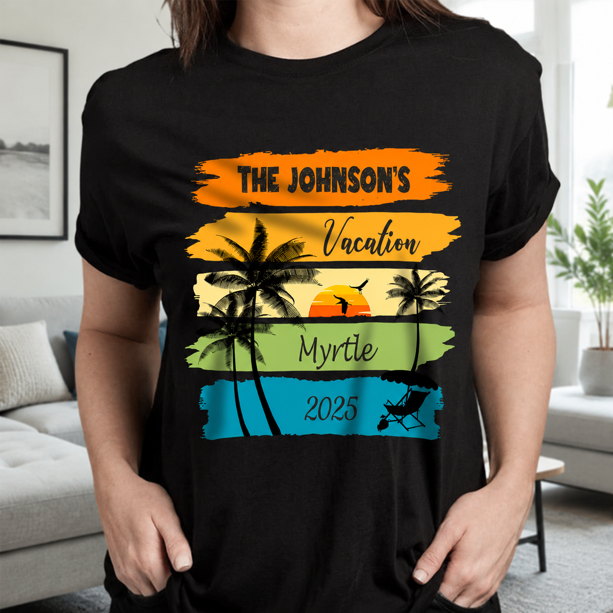 Custom Vth Family Vacation Shirts T-Shirt — Family Gift 589DK