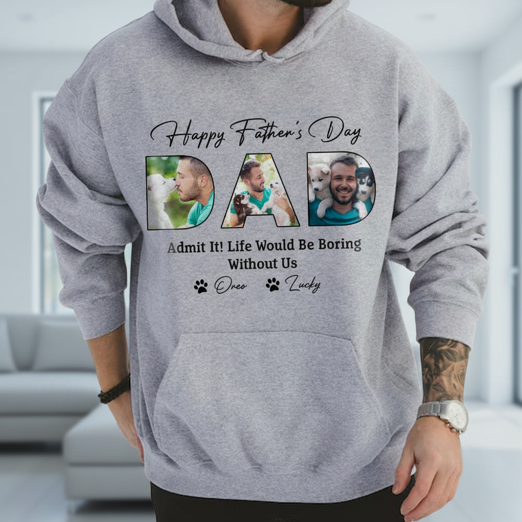 Custom Happy Fathers Day Life T-Shirt — Gift for Dad KKGCA