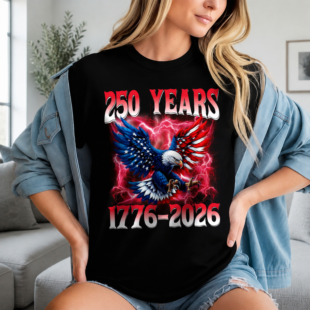 Custom American Eagle 250th America Garden Flag — Patriotic Gift D9TCK