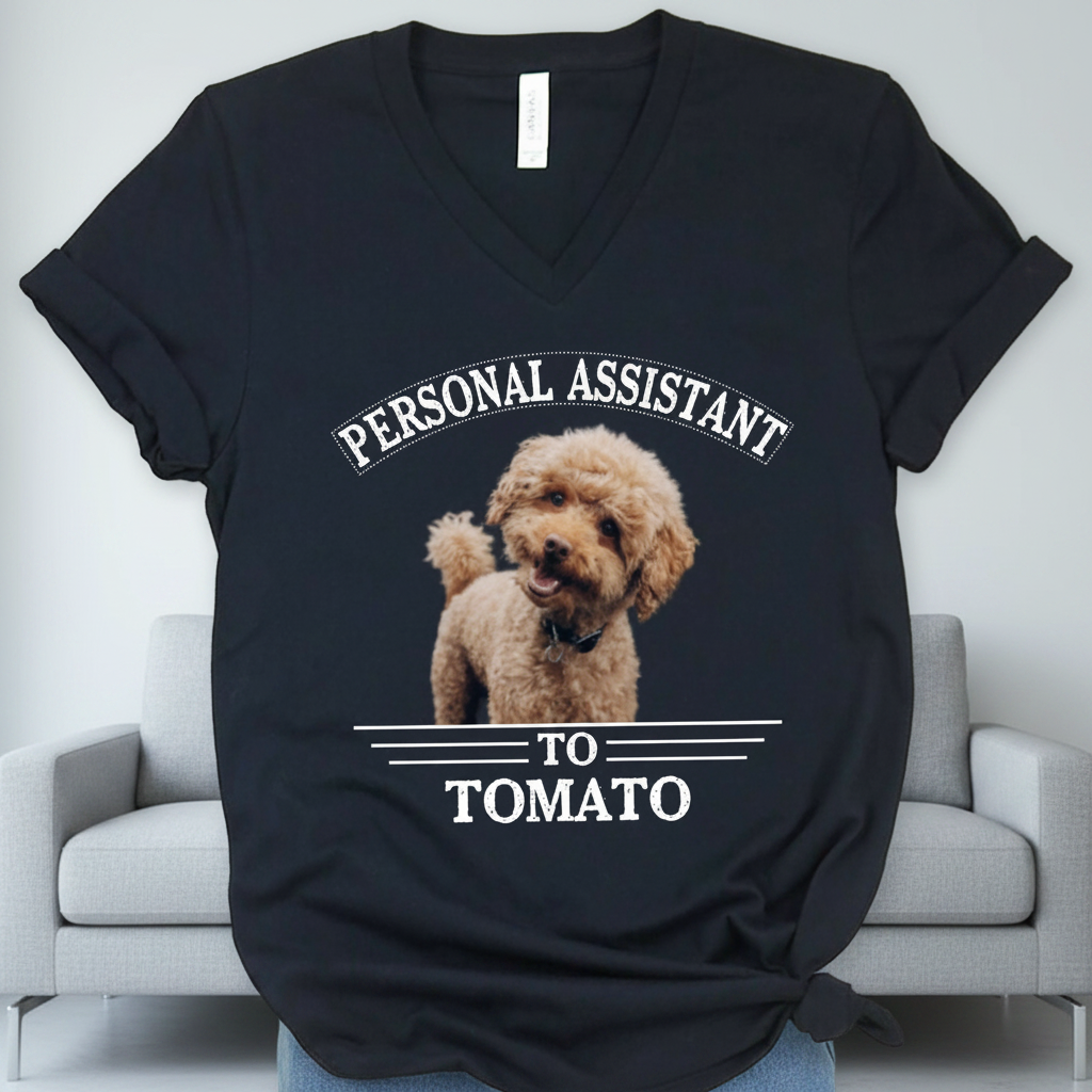 Custom Personal Assistant Dog Cat T-Shirt — Gift for Cat Lovers PYC4Z