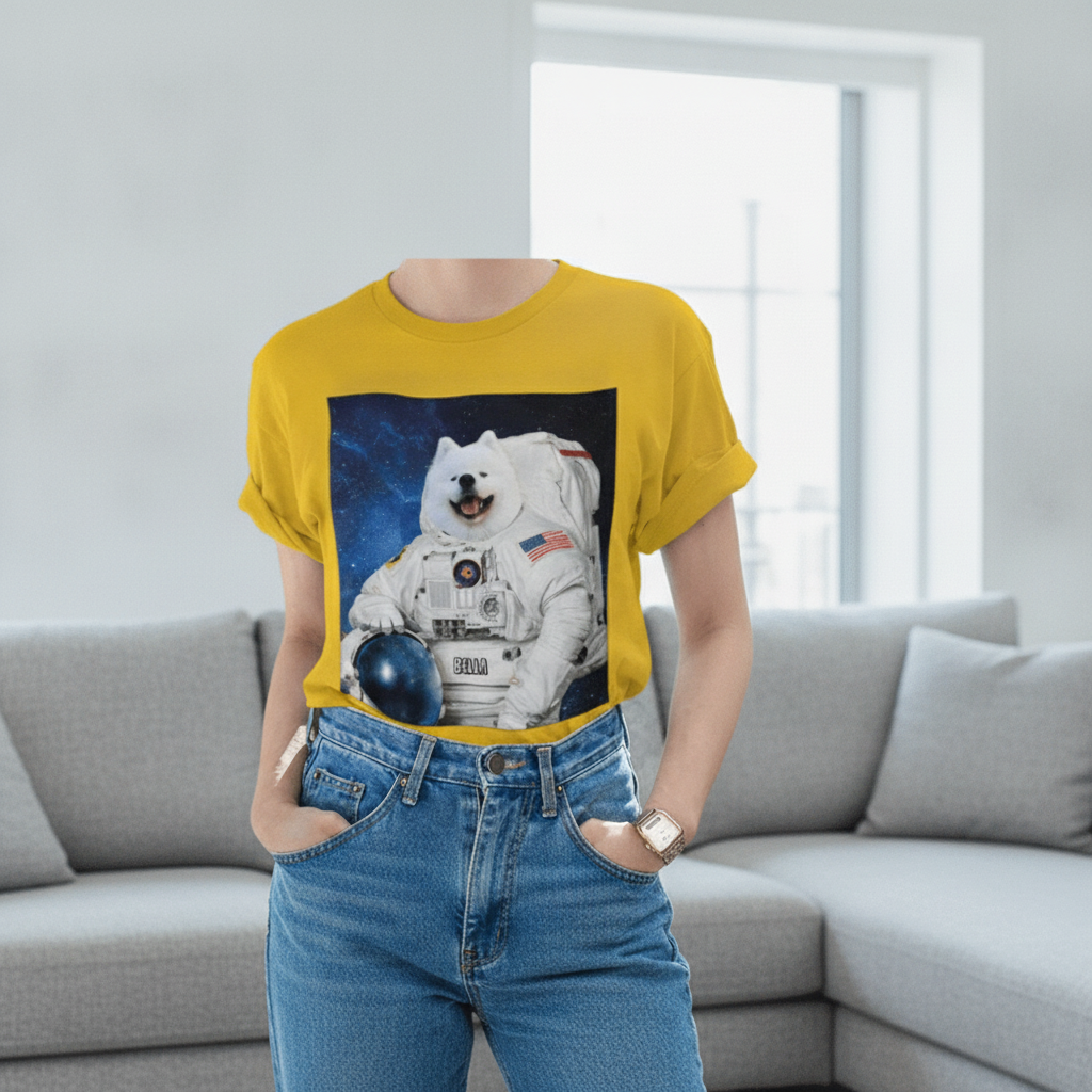 Custom Dog Funny Pet Astronaut T-Shirt — Gift for Dog Lovers 9V2SP