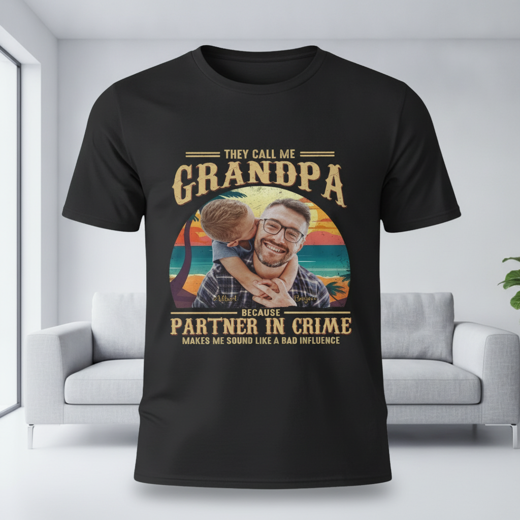 Custom They Call Me Grandpa T-Shirt — Gift for Dad QG75G