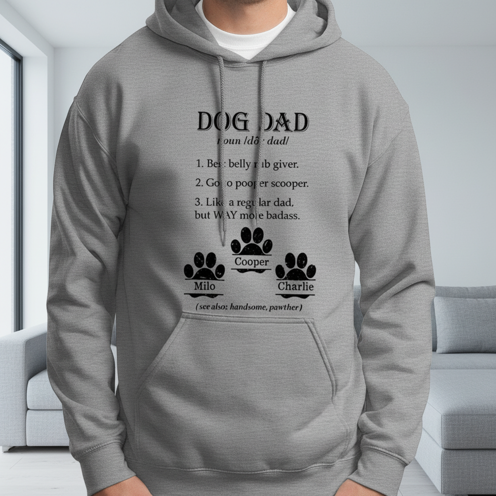 Custom Dog Dad H228 T-Shirt — Gift for Dad SQMRU