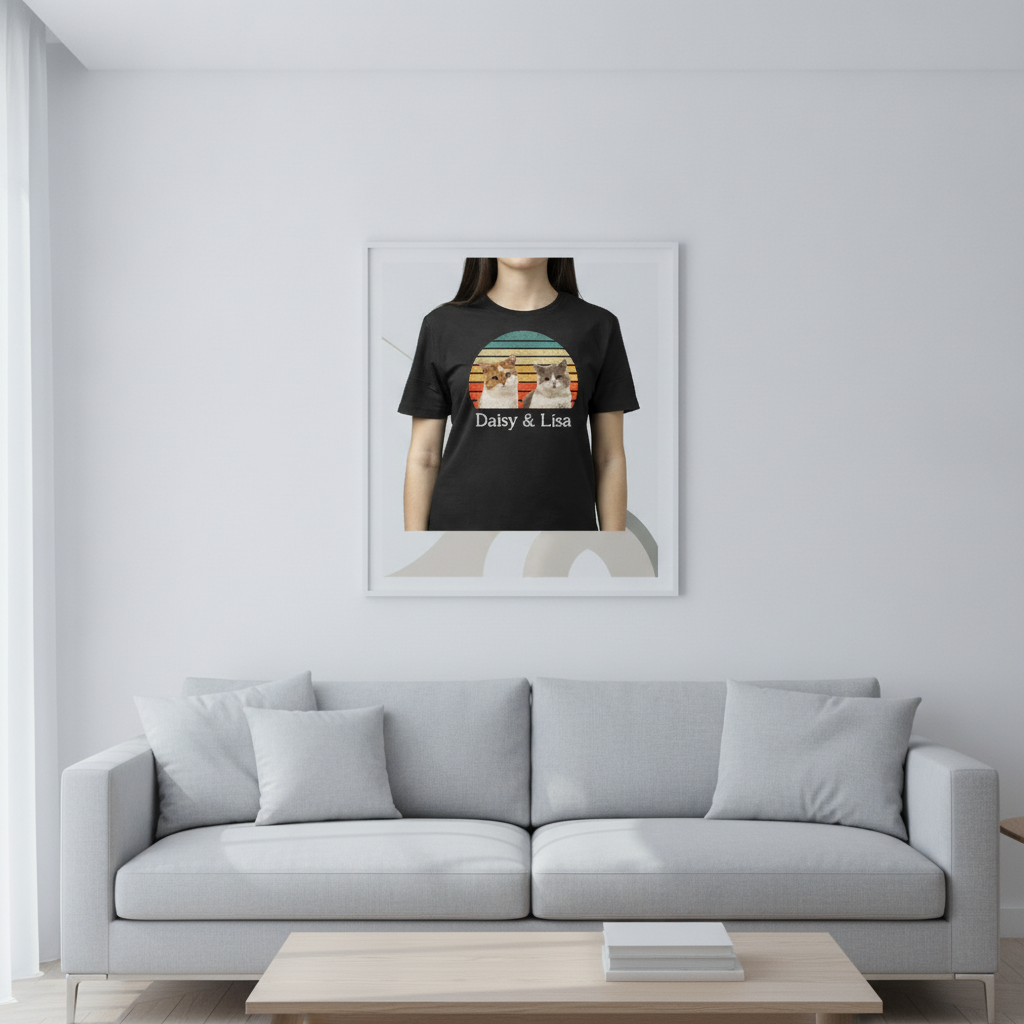 Custom Cat Vintage Retro T-Shirt — Gift for Cat Lovers AFQGF