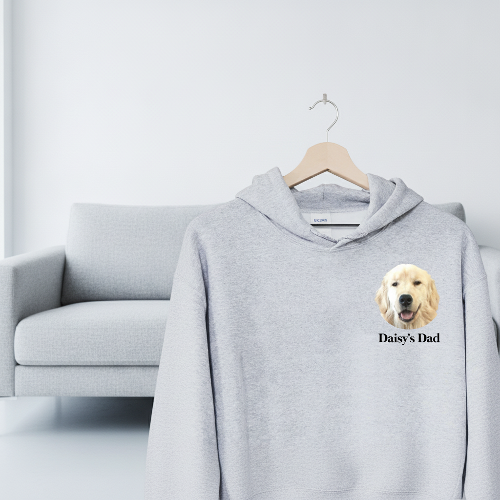 Custom Dog Dad Mom Head T-Shirt — Gift for Dad XUB78