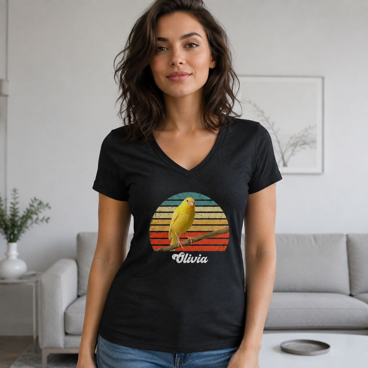 Custom Birds Vintage Retro T-Shirt — Custom Gift GY5HG