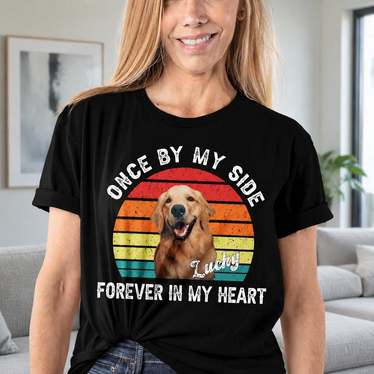 Custom Ltt98 Dog Oncebyemyside T-Shirt — Gift for Dog Lovers NEWBH