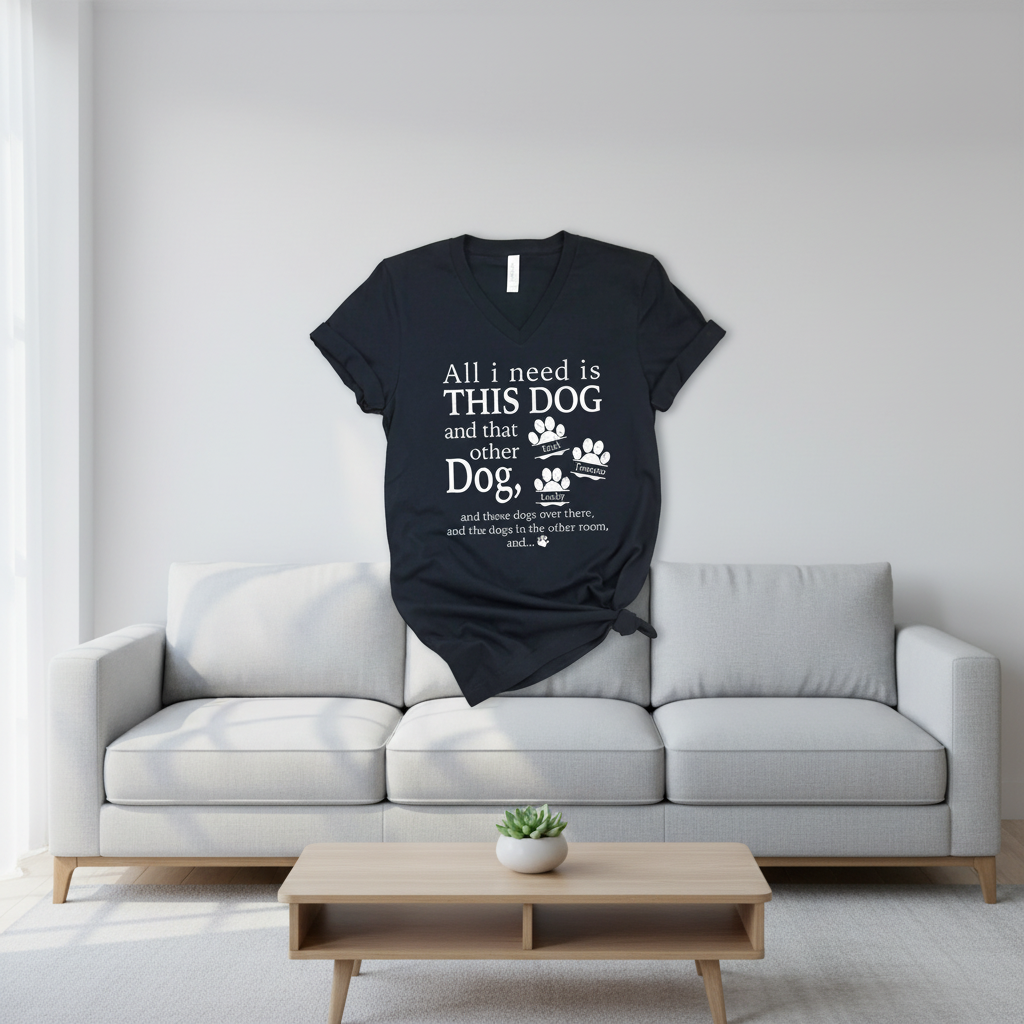 Custom All Need Is This T-Shirt — Gift for Dog Lovers XVQAM